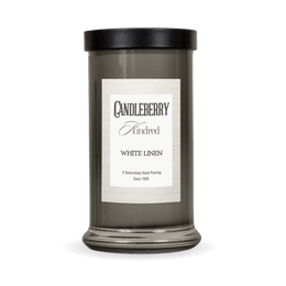 White Linen™, Kindred, Large Jar Candle - The Candleberry® Candle Company - Kindred Large Jar - The Candleberry Candle Company