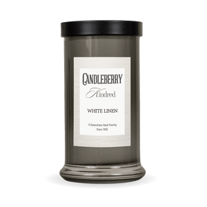 White Linen™, Kindred, Large Jar Candle - The Candleberry® Candle Company - Kindred Large Jar - The Candleberry Candle Company
