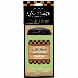 Bamboo & Linen™- "Fresh Cargo", Scent for the Car (2-PACK) - The Candleberry® Candle Company - Fresh CarGo® Car Scent - The Candleberry Candle Company