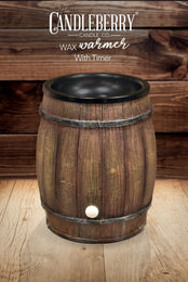 "Bourbon Barrel" Wax Warmer, Including Safety Timer - The Candleberry® Candle Company - Warmer - The Candleberry Candle Company