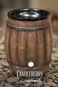 "Bourbon Barrel" Wax Warmer, Including Safety Timer - The Candleberry® Candle Company - Warmer - The Candleberry Candle Company