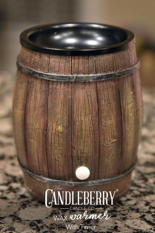 "Bourbon Barrel" Wax Warmer, Including Safety Timer - The Candleberry® Candle Company - Warmer - The Candleberry Candle Company