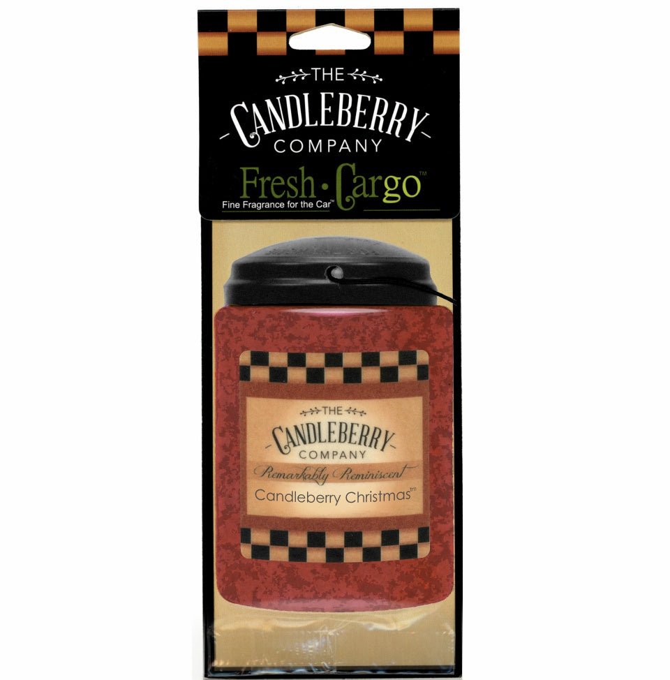 Candleberry Christmas™- "Fresh Cargo", Scent for the Car (2-PACK) - The Candleberry® Candle Company - Fresh CarGo® Car Scent - The Candleberry Candle Company