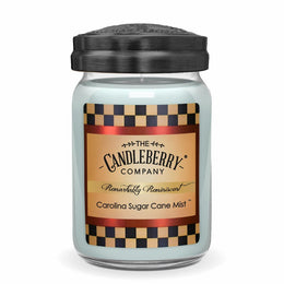 CAROLINA SUGAR CANE MIST large jar 26 ounce oz blush pastel teal fine fragrance premium vegan soy coconut essential oil wax number one seller spring summer best vanilla berry powerful strong house fill unusual scented candle