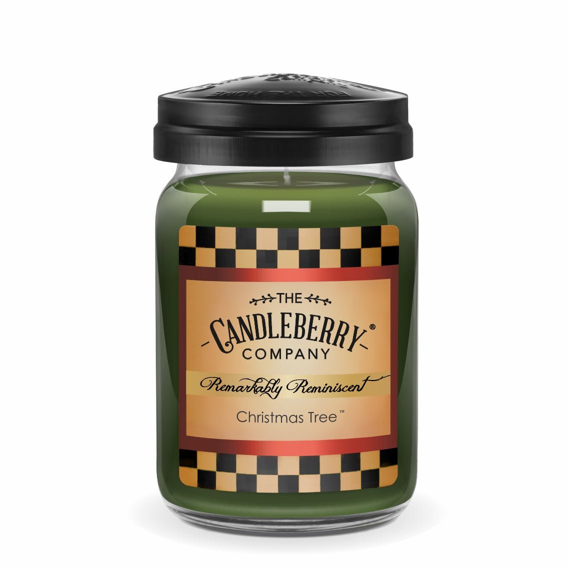 CHRISTMAS TREE GIFT BEST NUMBER ONE SELLER HOLIDAY SEASONAL LARGE JAR SCENTED CANDLES BY CANDLEBERRY POWERFUL STRONG NATURAL SOY COCONUT VEGAN