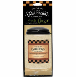 Coconut Island™- "Fresh Cargo", Scent for the Car (2-PACK) - The Candleberry® Candle Company - Fresh CarGo® Car Scent - The Candleberry Candle Company