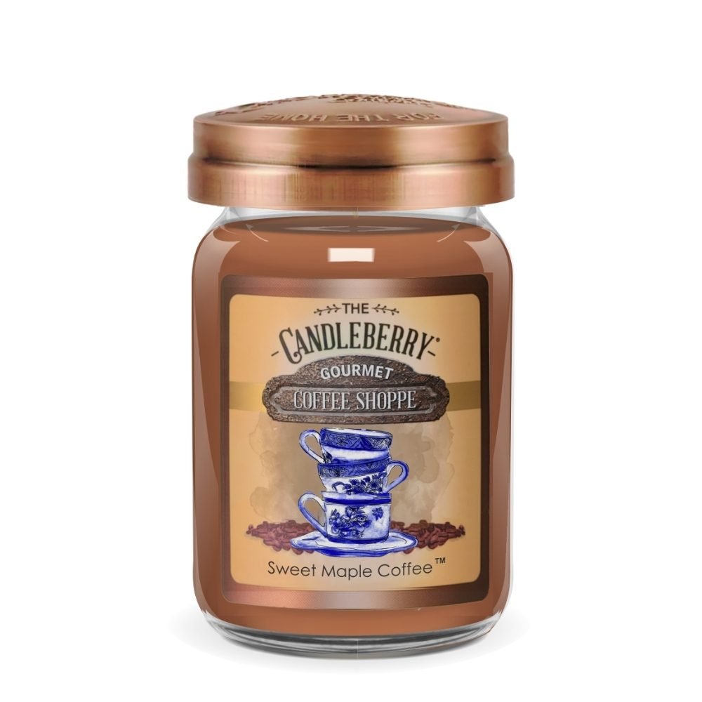 SWEET MAPLE COFFEE - - LARGE JAR  highly scented best seller selling candle premium natural vegan friendly soy coconut wax powerful 10 percent  fragrance load