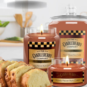 Honey Pecan Rum Cake, Large Jar Candle - The Candleberry® Candle Company - Large Jar Candle - The Candleberry Candle Company