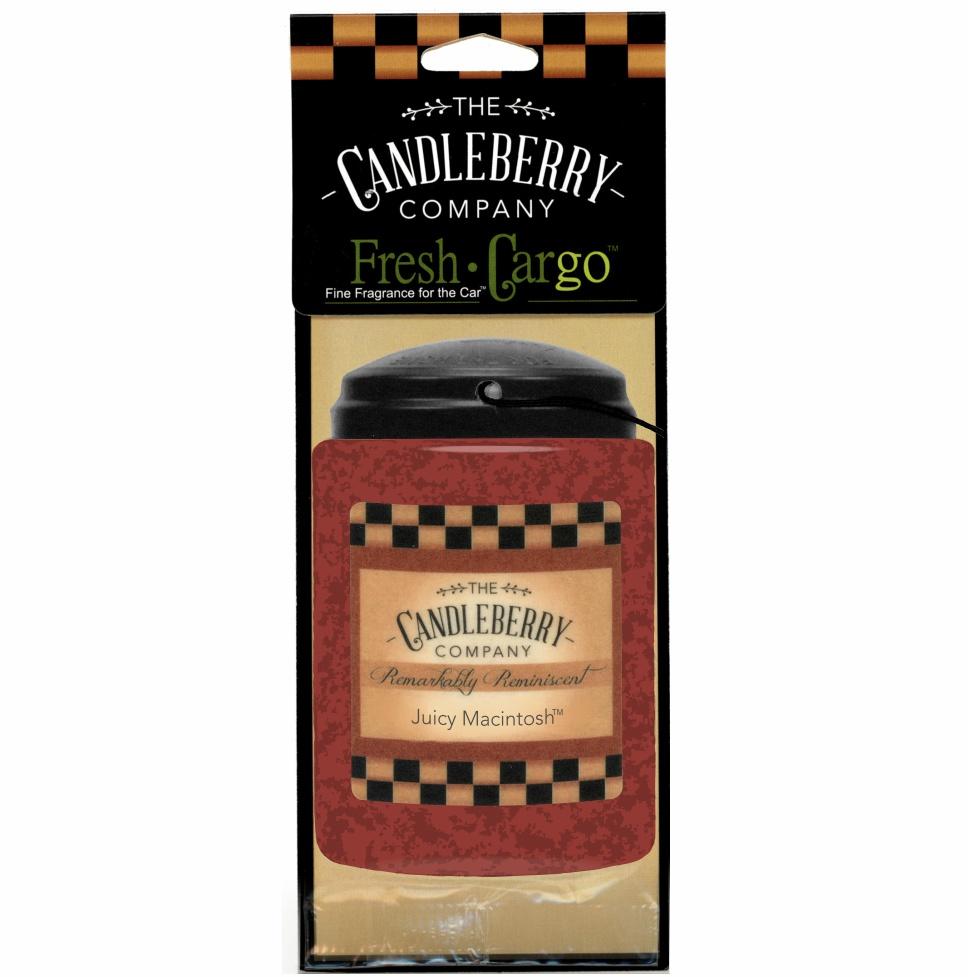 Juicy Macintosh™- "Fresh Cargo", Scent for the Car (2-PACK) - The Candleberry® Candle Company - Fresh CarGo® Car Scent - The Candleberry Candle Company