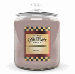 New - Leather™, 4 - Wick, Cookie Jar Candle Cookie Jar Candle The Candleberry Candle Company 