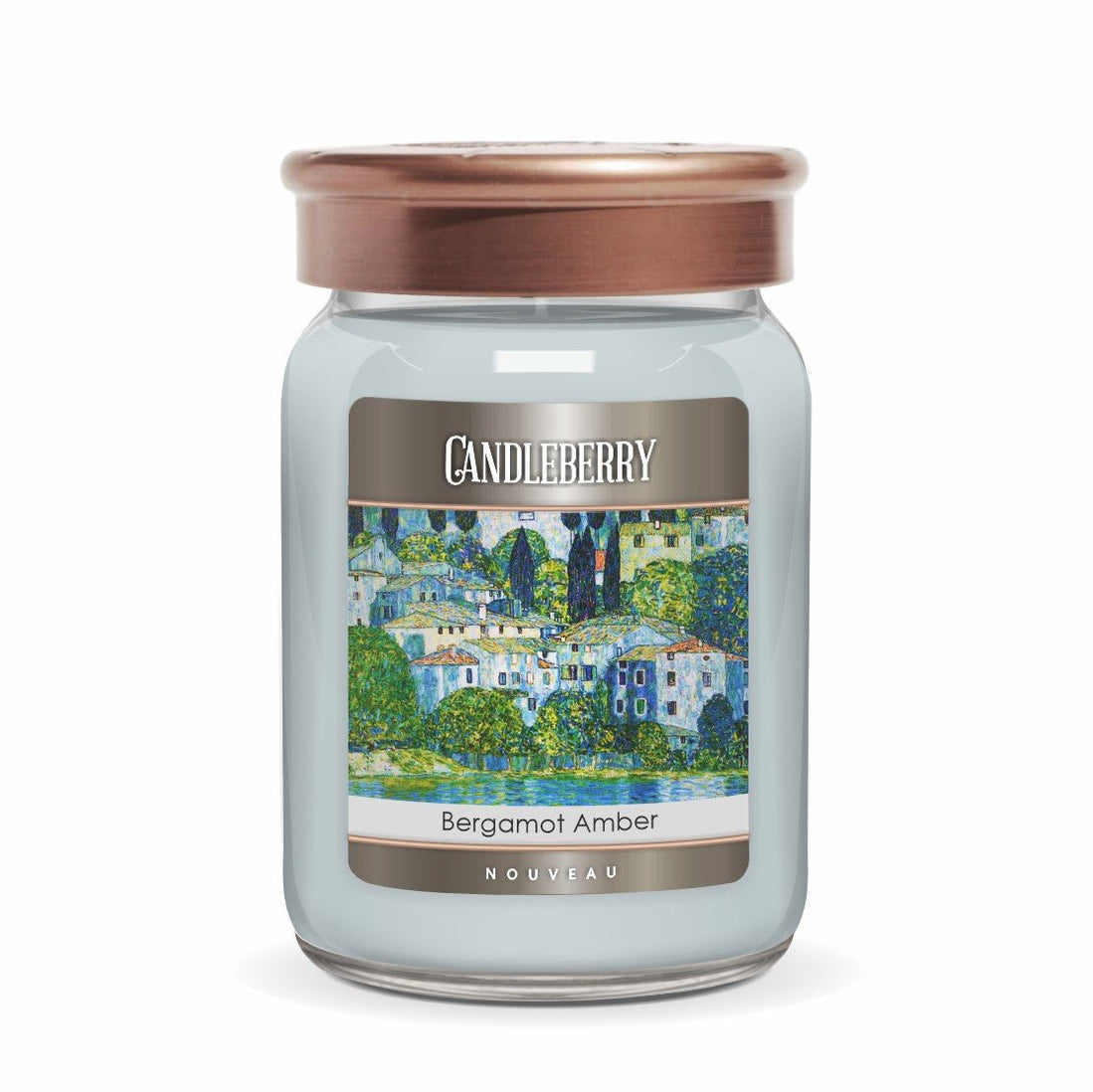 NOUVEAU™ Bergamot Amber™, 26oz Large Jar Candle Candleberry The Candleberry® Candle Company