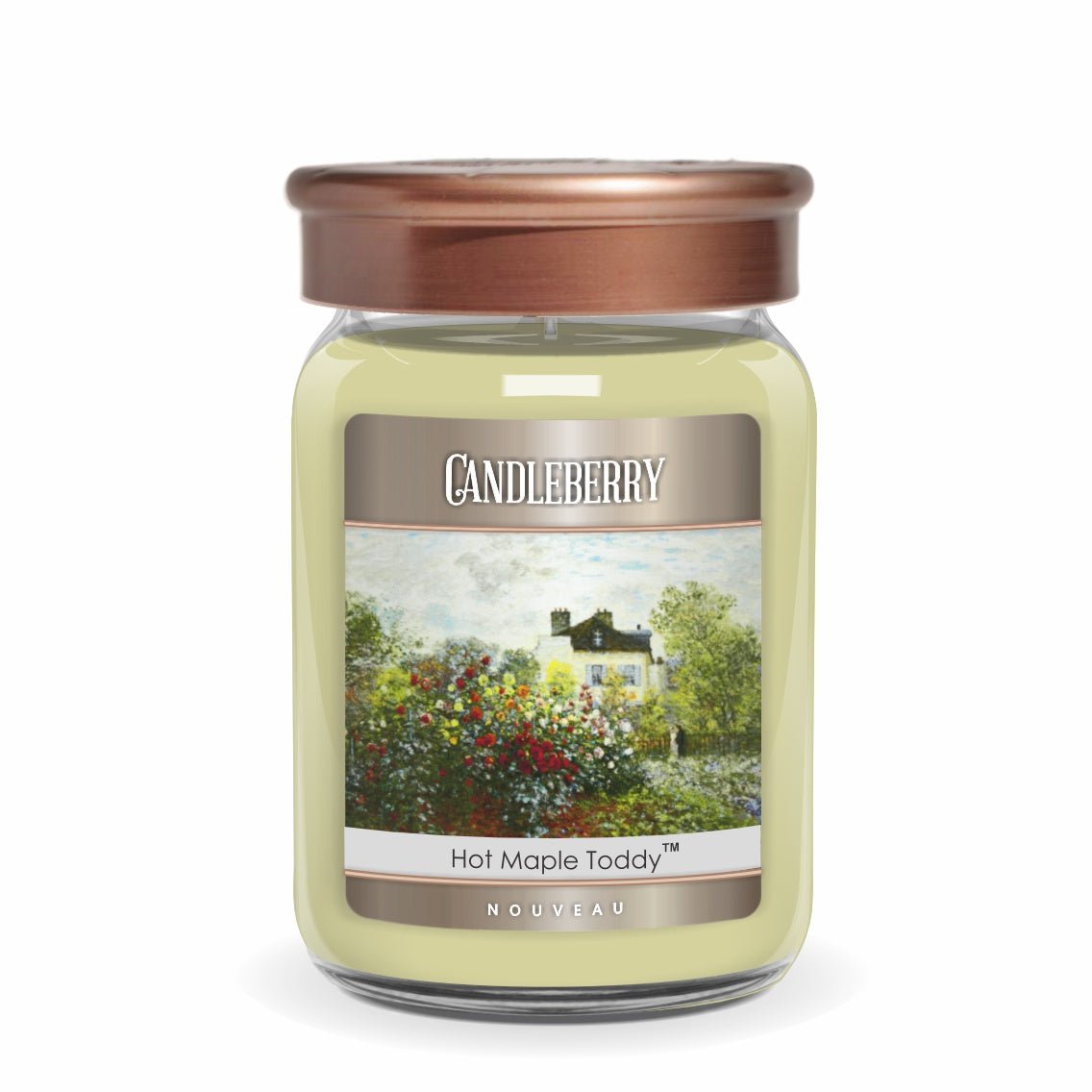 NOUVEAU™ - Hot Maple Toddy™ Garden, Large Jar Candle - The Candleberry® Candle Company - Large Jar Candle - The Candleberry® Candle Company