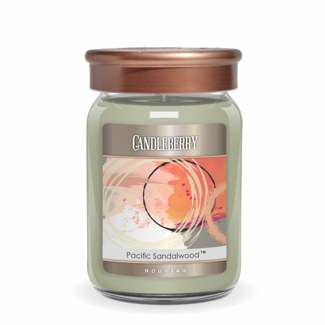 NOUVEAU - Pacific Sandalwood™, Large Jar Candle - The Candleberry® Candle Company - Large Jar Candle - The Candleberry Candle Company