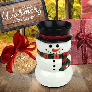 "Snowman" Wax Warmer, Including Safety Timer - The Candleberry® Candle Company - Warmer - The Candleberry Candle Company