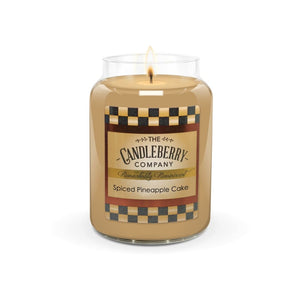 New - Spiced Pineapple Cake™, Large Jar Candle Candles The Candleberry Candle Company 