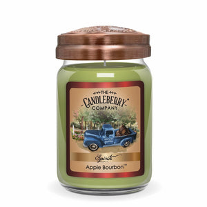 SPIRITS - Apple Bourbon Large Jar Candle - The Candleberry® Candle Company - Spirits, Large Jar Candle - The Candleberry Candle Company