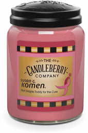 Susan G. Komen, 26 oz. Large Jar, Scented Candle 26 oz. Large Jar Candle The Candleberry® Candle Company 