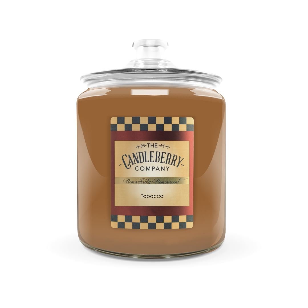 New - Tobacco™, 4 - Wick, Cookie Jar Candle Giant Cookie Jar Candle The Candleberry Candle Company 