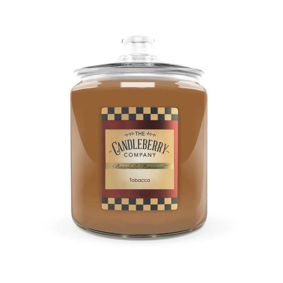 New - Tobacco™, 4 - Wick, Cookie Jar Candle Giant Cookie Jar Candle The Candleberry Candle Company 