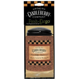 Warm Caramel Brulee™- "Fresh Cargo", Scent for the Car (2-PACK) - The Candleberry® Candle Company - Fresh CarGo® Car Scent - The Candleberry Candle Company