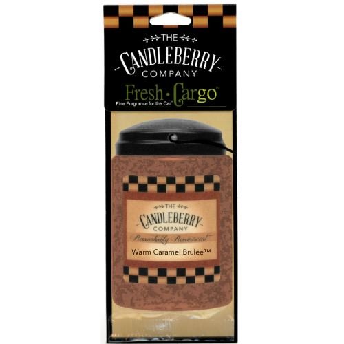 Warm Caramel Brulee™- "Fresh Cargo", Scent for the Car (2-PACK) - The Candleberry® Candle Company - Fresh CarGo® Car Scent - The Candleberry Candle Company