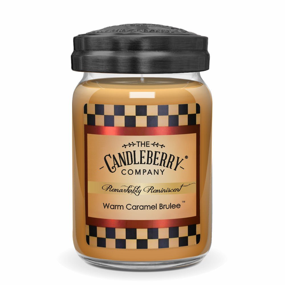 Warm Caramel Brulee™ | Large Jar Candle | Candleberry - The