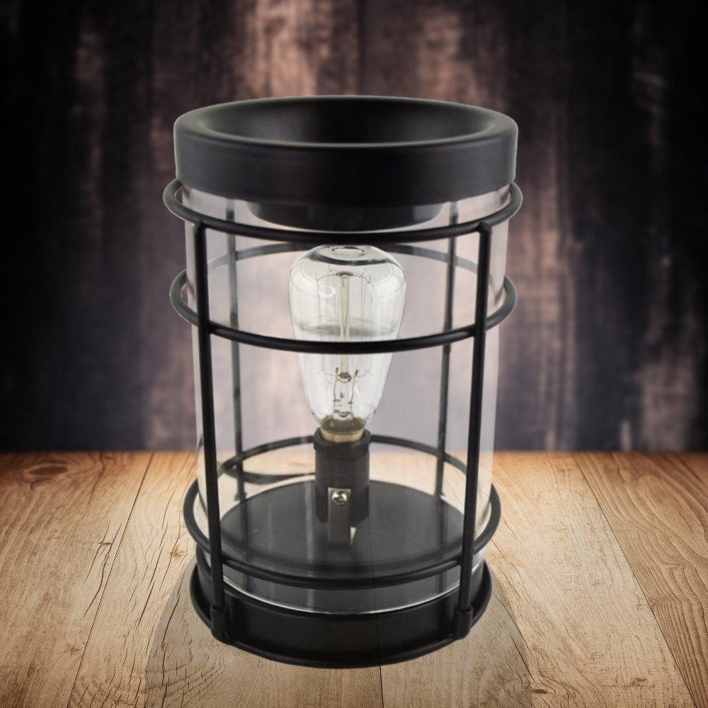 Candleberry Black Nostalgic Edison Tart Warmer with Safety Timer- Style #46011