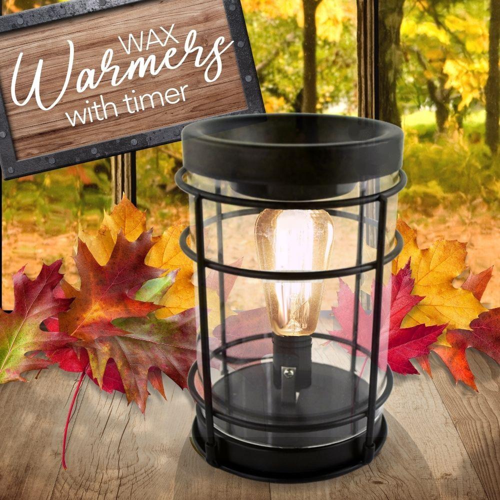 Candleberry Black Nostalgic Edison Tart Warmer with Safety Timer- Style #46011